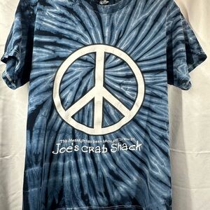 Joe’s Crab Shack Tie-Dye Peace Tee - Blue